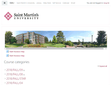Tablet Screenshot of moodle.stmartin.edu